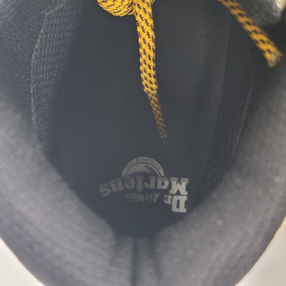 Dr. Marten Unisex Boury Nylon Pale Olive Leather Boots US Size Men's 8 Wo's 9 - Picture 7 of 9